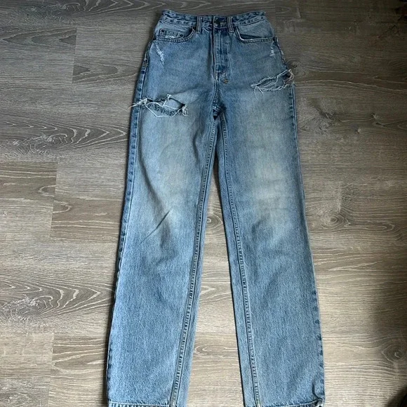 KSUBI Playback True Vintage Slash Distressed High-rise jeans - Picture 2 of 13